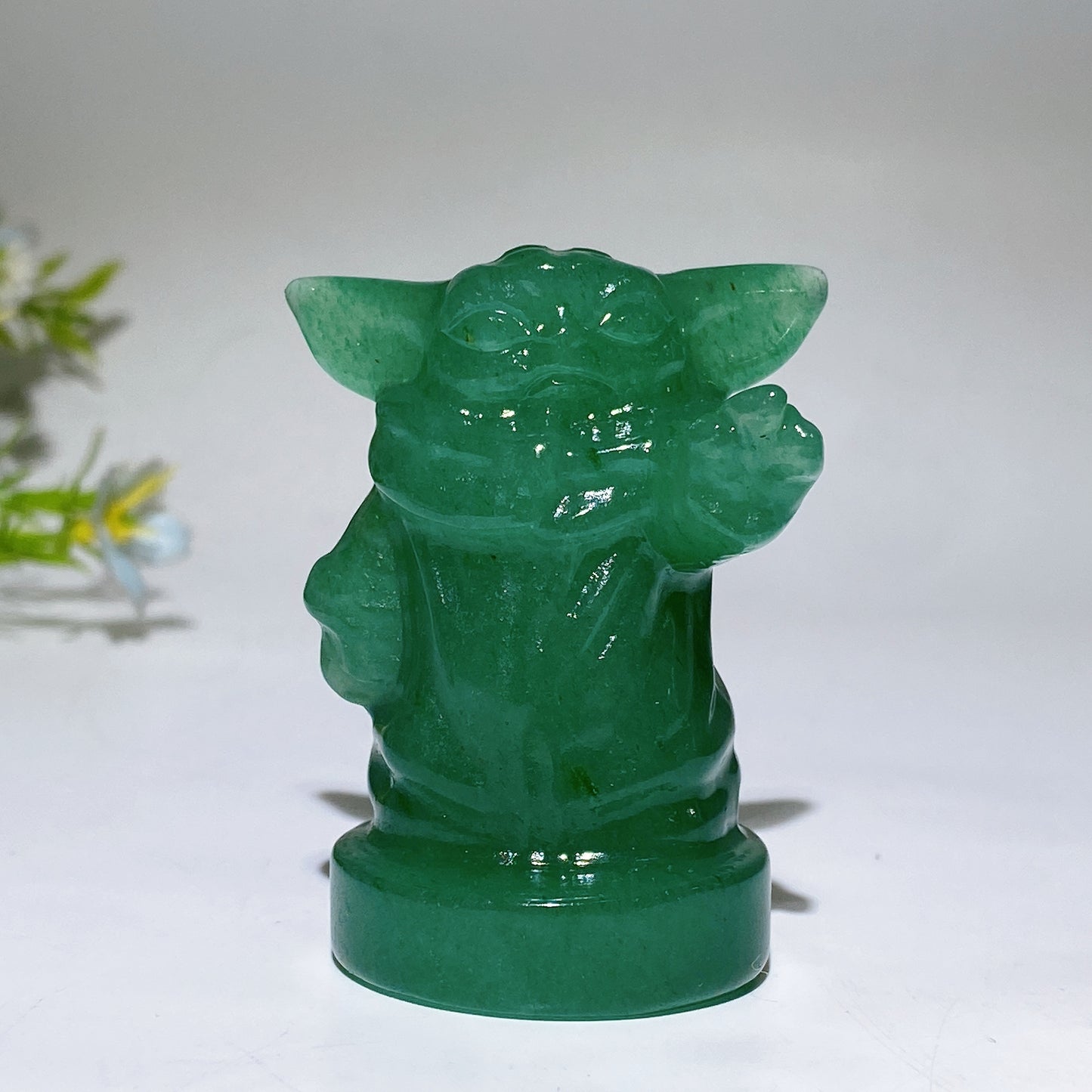 2.2" Green Aventurine Yoda Carving Crystal Healing Bulk Wholesale