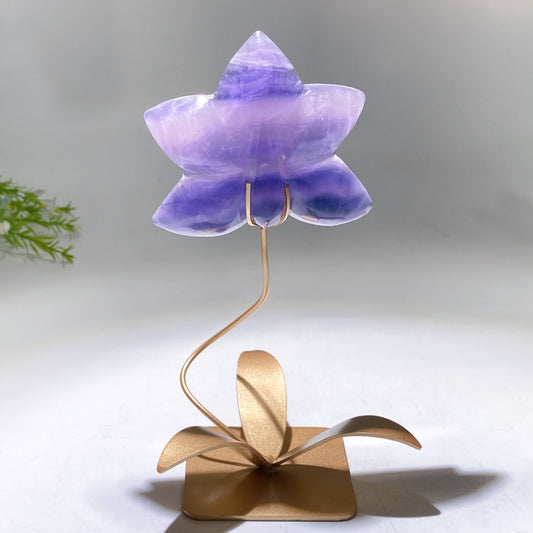 Crystal Flower Carving with Stand Crystal Healing Bulk Wholesale