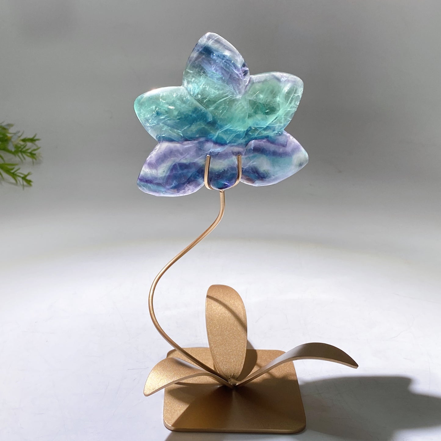 Crystal Flower Carving with Stand Crystal Healing Bulk Wholesale