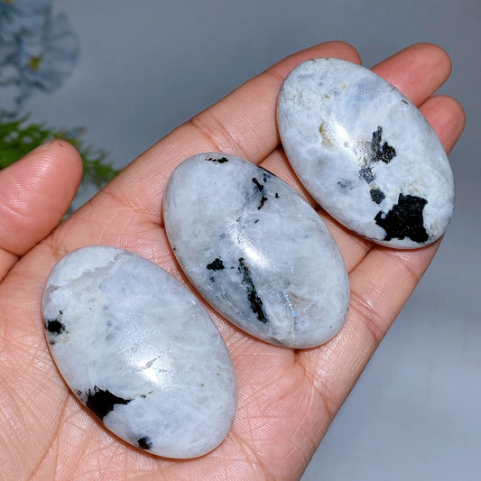 2.0" Ranbow Moonstone Palm Crystal Healing Bulk Wholesale