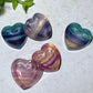 1.0" Fluorite Mini Cat Heart Shape Bowl Carvings Bulk Wholesale