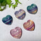 1.0" Fluorite Mini Cat Heart Shape Bowl Carvings Bulk Wholesale