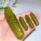 2.0"-4.0" Jade Cucumber Pickles Vegetable Carving Crystal Healing Bulk Wholesale