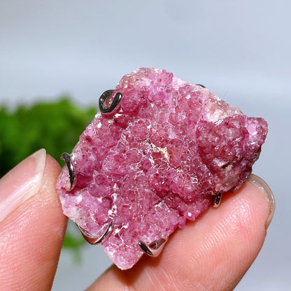 S925 Silver Wrapping Natural Gemstone Crystal Pendant Crystal Healing Bulk Wholesale