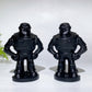 3.6" Black Obsidian Buzz Lightyear Carving Crystal Healing Bulk Wholesale