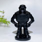 3.6" Black Obsidian Buzz Lightyear Carving Crystal Healing Bulk Wholesale