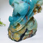 Hand Carved Unique Caribbean Calcite Ocean World Fish Turtle Coral Shell Carving Free Form Crystal Healing Bulk Wholesale
