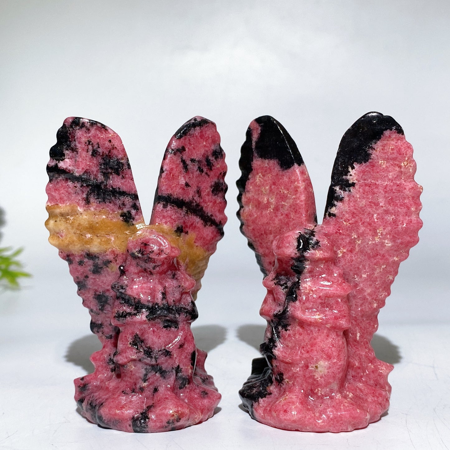 3.1" Rhodonite Angel Carving Crystal Healing Bulk Wholesale