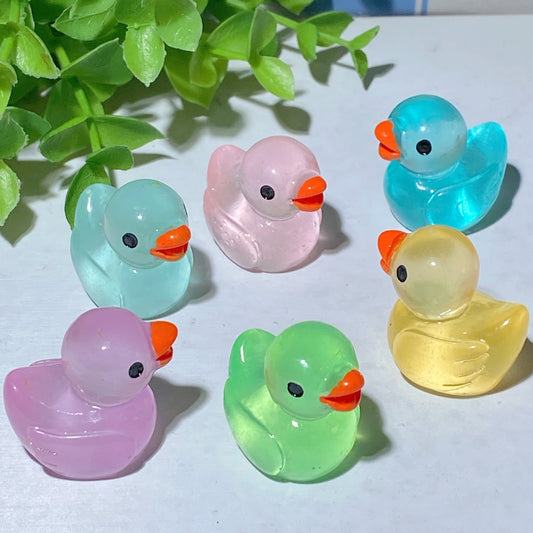26mm Resin Luminous Mini Duck Carvings Bulk Wholesale