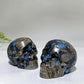 2.1" Blue Que Sera Skull Carving Crystal Healing Bulk Wholesale