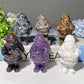 2.3" Mixed Crystal Santa Claus Carvings for Christmas Bulk Wholesale