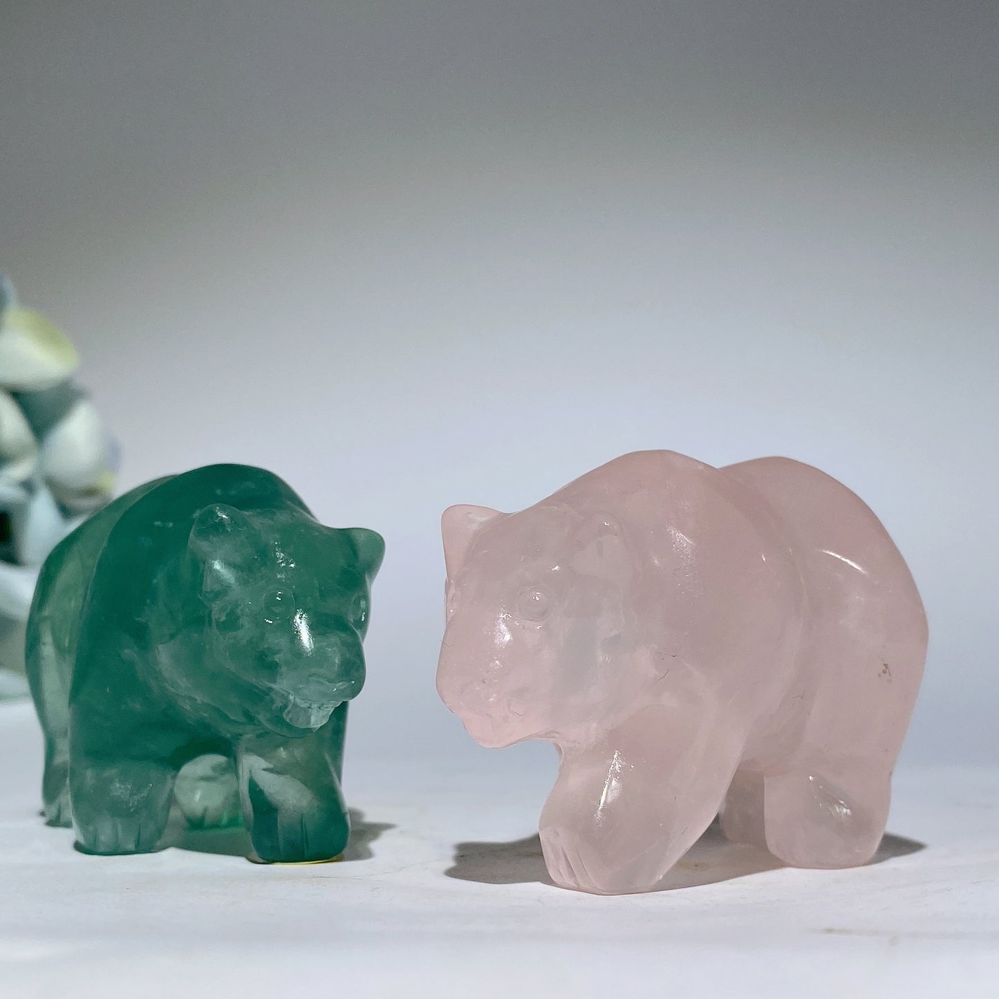 2.3" Mixed Crystal Bear Carvings Bulk Wholesale