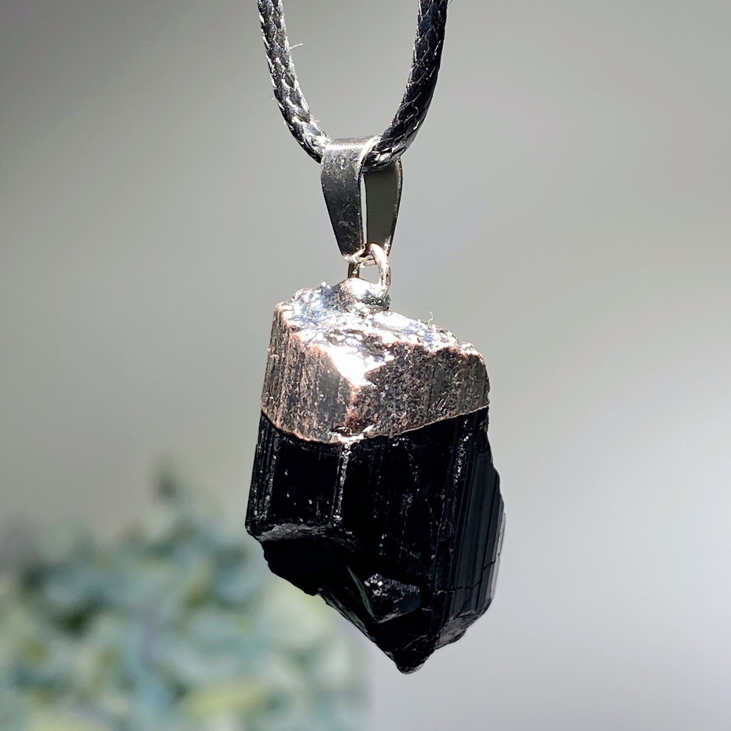 15-25mm Natural Raw Black Tourmaline Pendant Bulk Wholesale