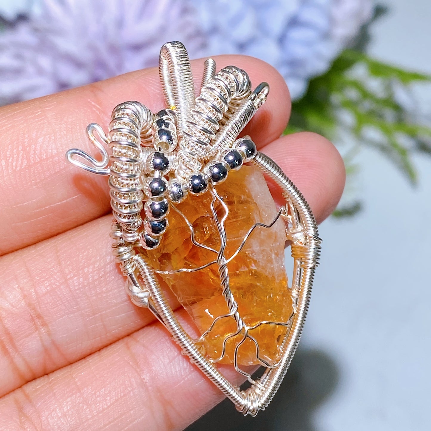 Cooper Wrapping Crystal Pendant Crystal Healing Bulk Wholesale