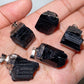 15-25mm Natural Raw Black Tourmaline Pendant Bulk Wholesale