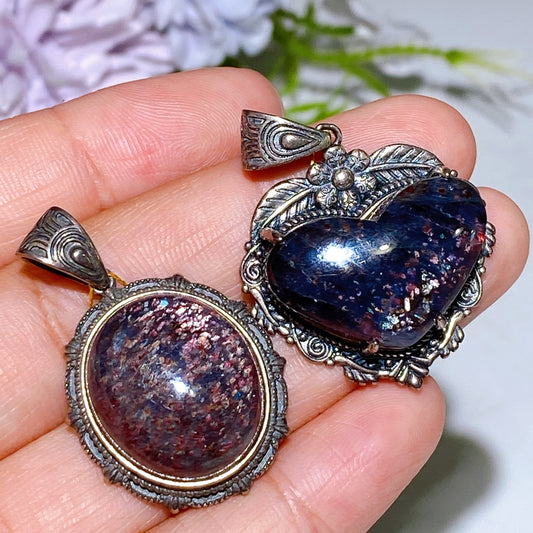 Sterling Silver Coordierite Pendant Crystal Healing Bulk Wholesale