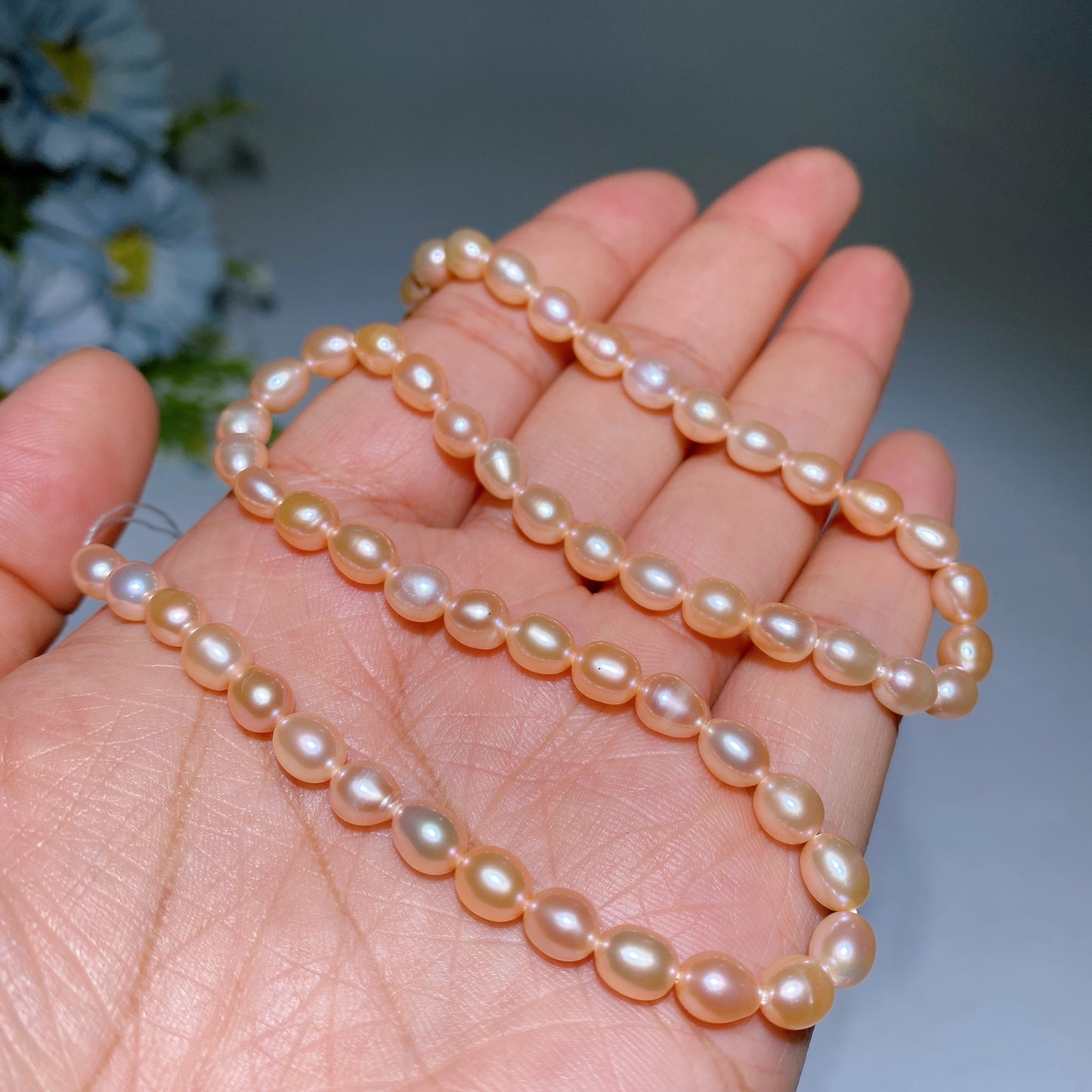 6mm Fresh Water  Pearl Beads String Crystal Healing Bulk Wholesale