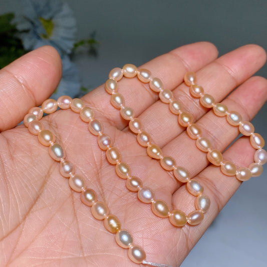 6mm Fresh Water  Pearl Beads String Crystal Healing Bulk Wholesale