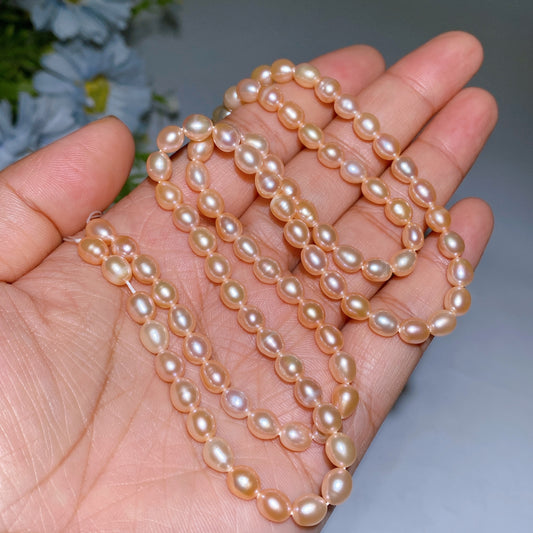 6mm Fresh Water  Pearl Beads String Crystal Healing Bulk Wholesale