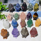 1.5" Mixed Crystal Mini Snata Claus Carvings for Christmas Bulk Wholesale
