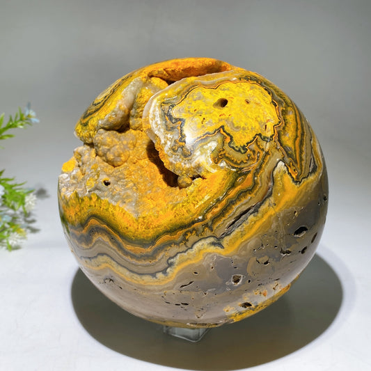 15cm Unique Large Bumble Bee Jasper Sphere Crystal Healing Bulk Wholesale