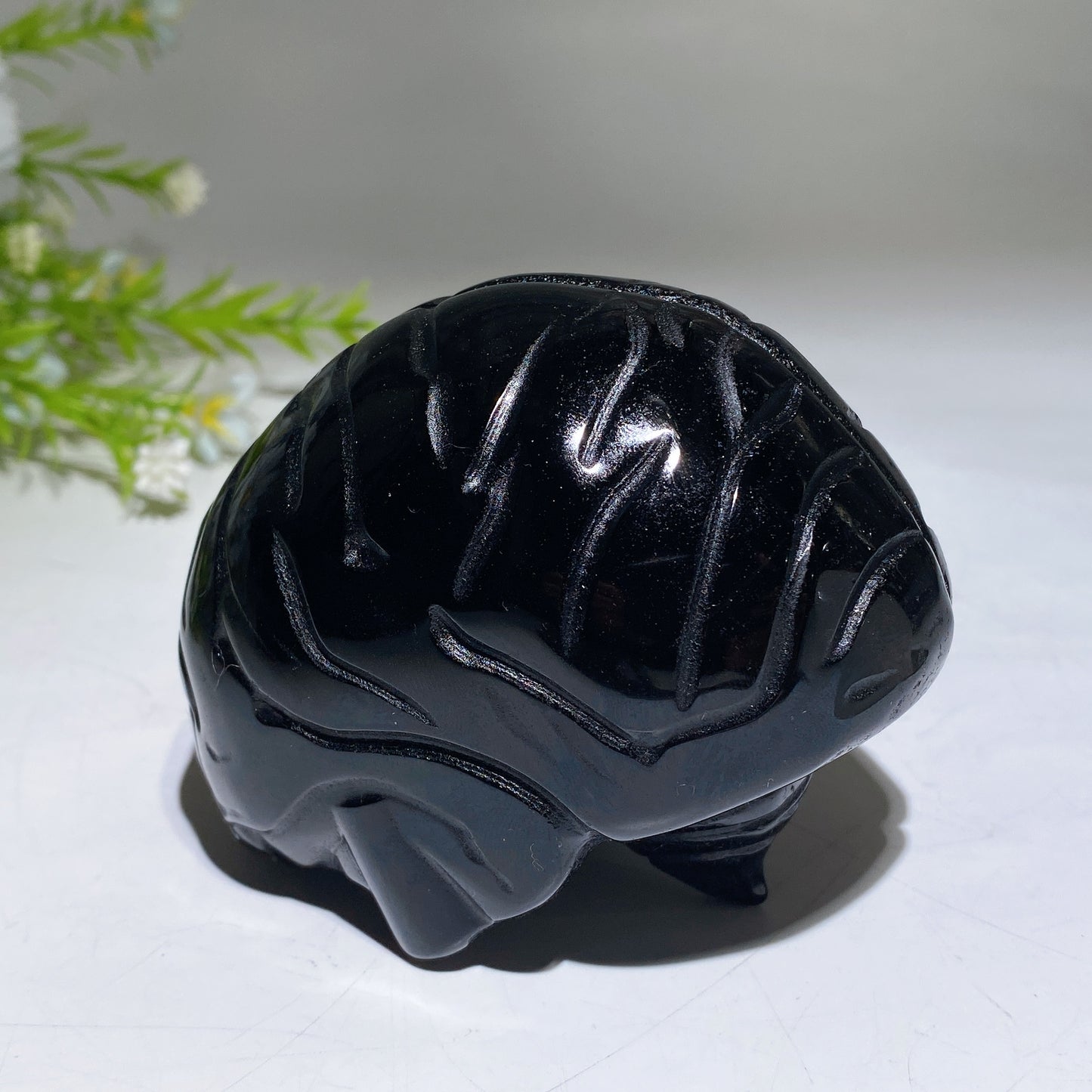 3.6" Dream Amethyst Rose Quartz Brain Carving Crystal Healing Bulk Wholesale