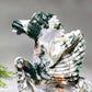 21cm Moss Agate Horse Carving Crystal Healing Bulk Wholesale