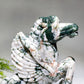 21cm Moss Agate Horse Carving Crystal Healing Bulk Wholesale