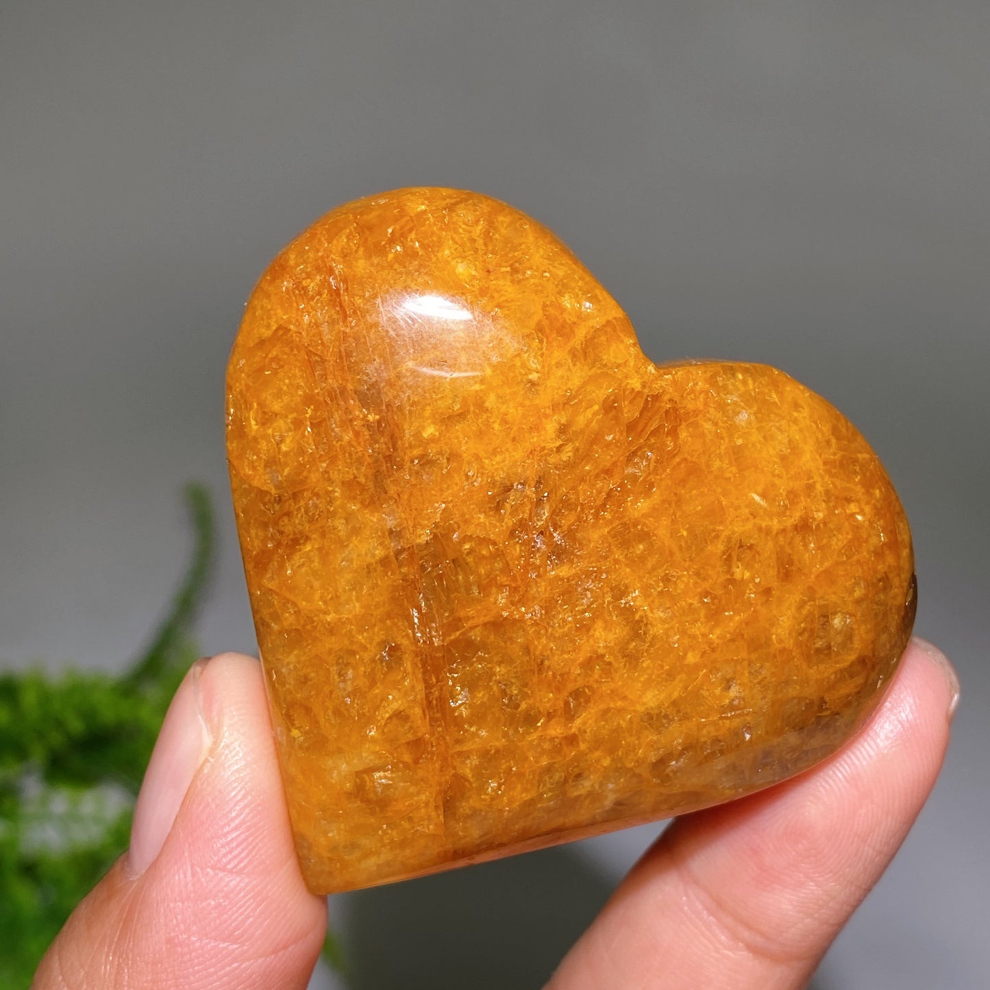 Golden Healer Heart Palm Crystal Healing Bulk Wholesale