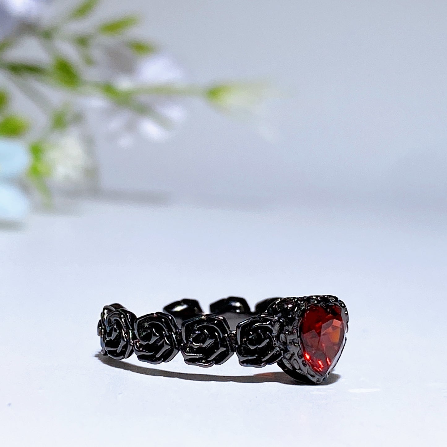 925 Silver Crystal Heart Ring Crystal Healing Bulk Wholesale