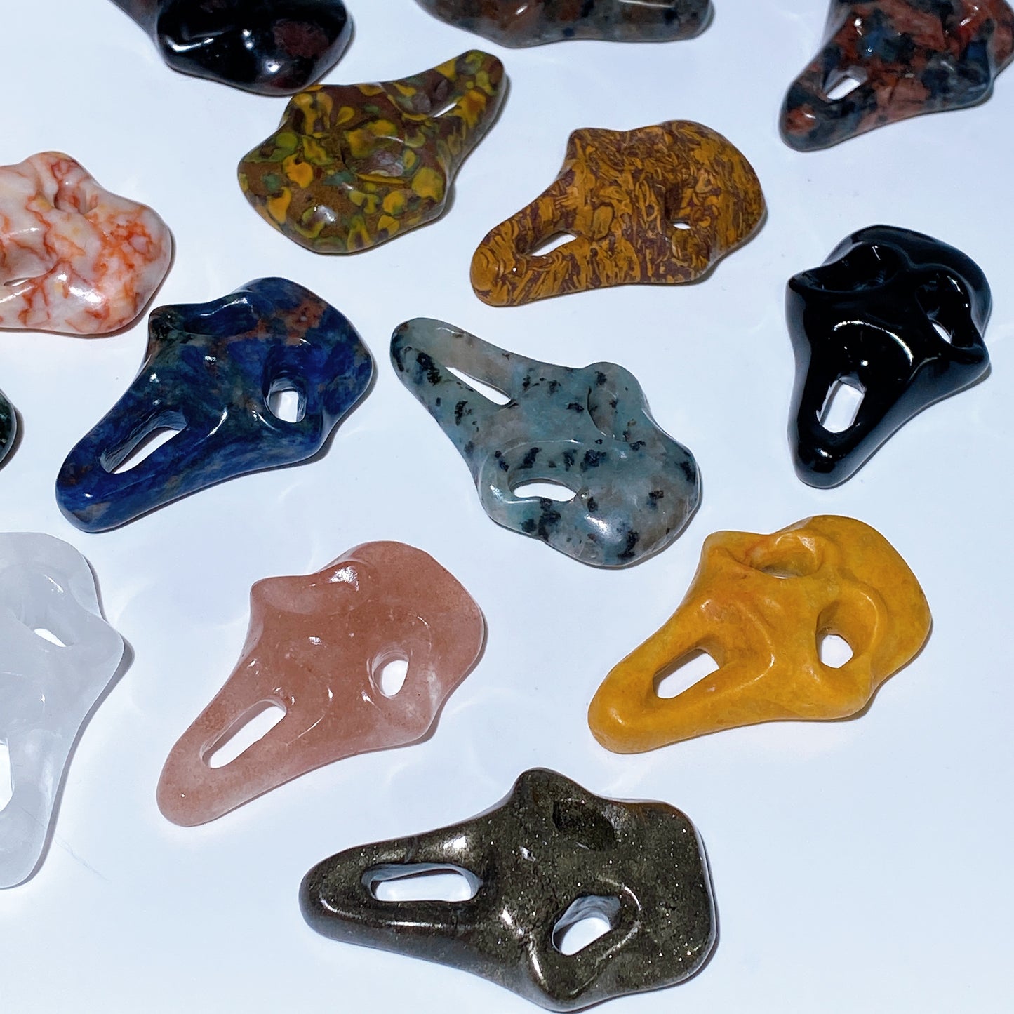 2.0" Crystal Ghost Face Carving Crystal healing Bulk Wholesale