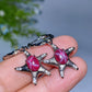 Cooper Siver Plated Crystal Earrings Ear Stud Crystal Healing BulK Wholesale