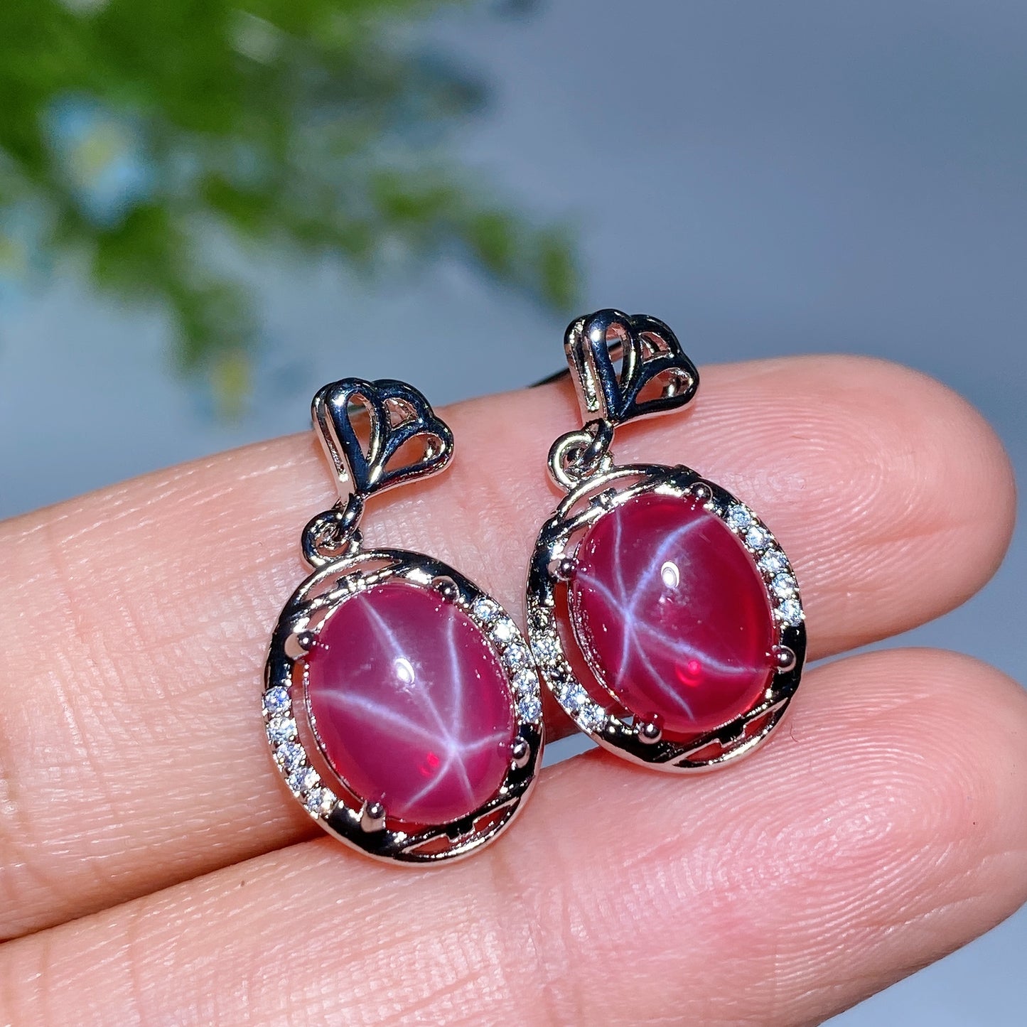 Cooper Siver Plated Crystal Earrings Ear Stud Crystal Healing BulK Wholesale