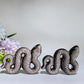 2.7" Silver Obsidian Snake Carving Crystal Healing Bulk Wholesale