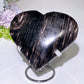 5.0" Large Unique Hypersthene Heart Carving with Stand Crystal Healing Bulk Wholesale