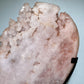 Large Unique Druzy Pink Amethyst Heart Carving with Stand Crystal Healing Bulk Wholesale