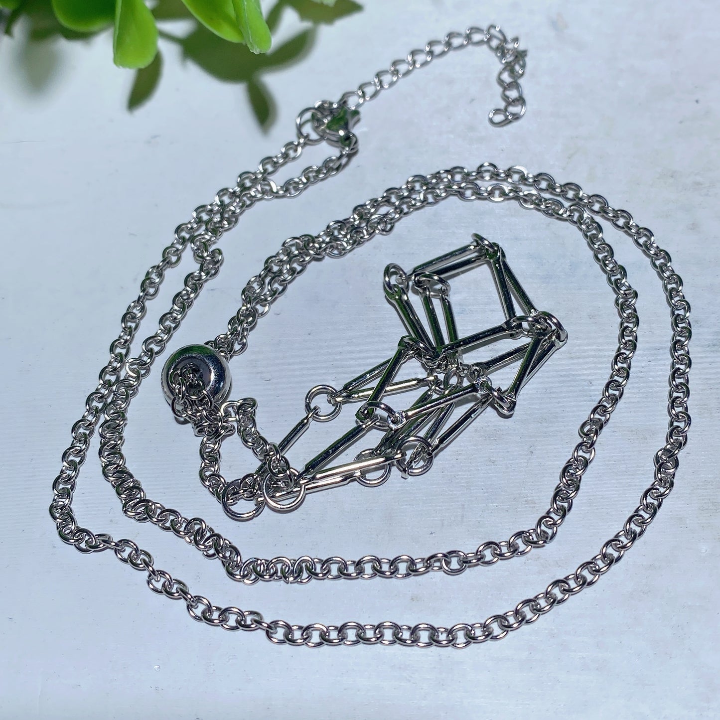 Golden Silver Color Web Design Necklace for Jewelry DIY