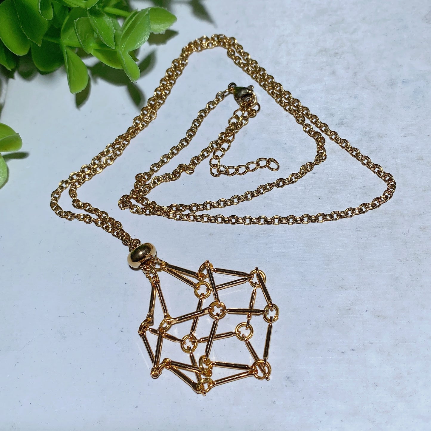 Golden Silver Color Web Design Necklace for Jewelry DIY