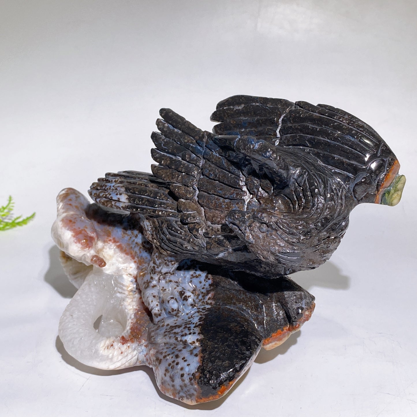 Unique Hand Carved Agate Eagle Snake Carving Crystal Healing Bulk Wholesale