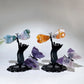 12cm Mixed Crystal Cat Catching Dragonfly Butterfly Crystal Healing Bulk Wholesale
