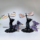 12cm Mixed Crystal Cat Catching Dragonfly Butterfly Crystal Healing Bulk Wholesale