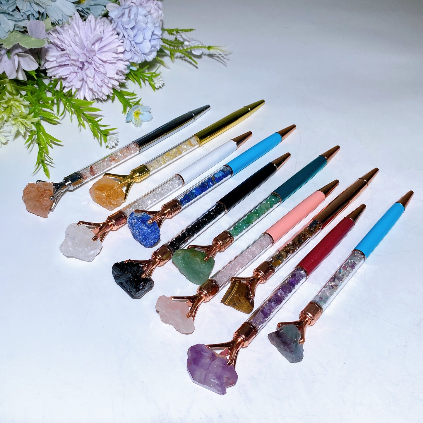 17cm Crystal Chips Pen Crystal Healing Bulk Wholesale