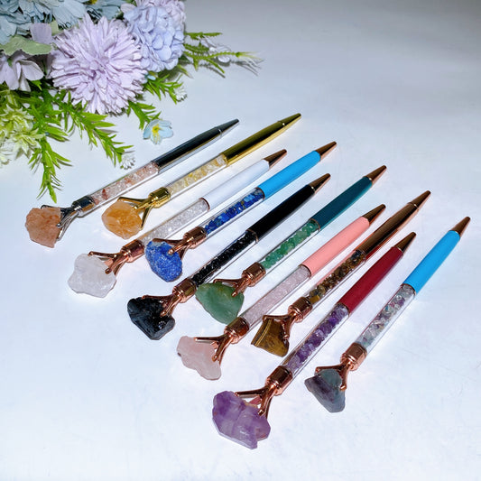 17cm Crystal Chips Pen Crystal Healing Bulk Wholesale