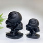 2.8" 4.0" Black Obsidian Venom Carving Crystal Healing Bulk Wholesale