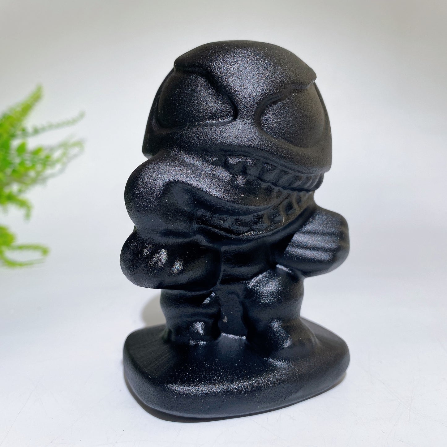 2.8" 4.0" Black Obsidian Venom Carving Crystal Healing Bulk Wholesale