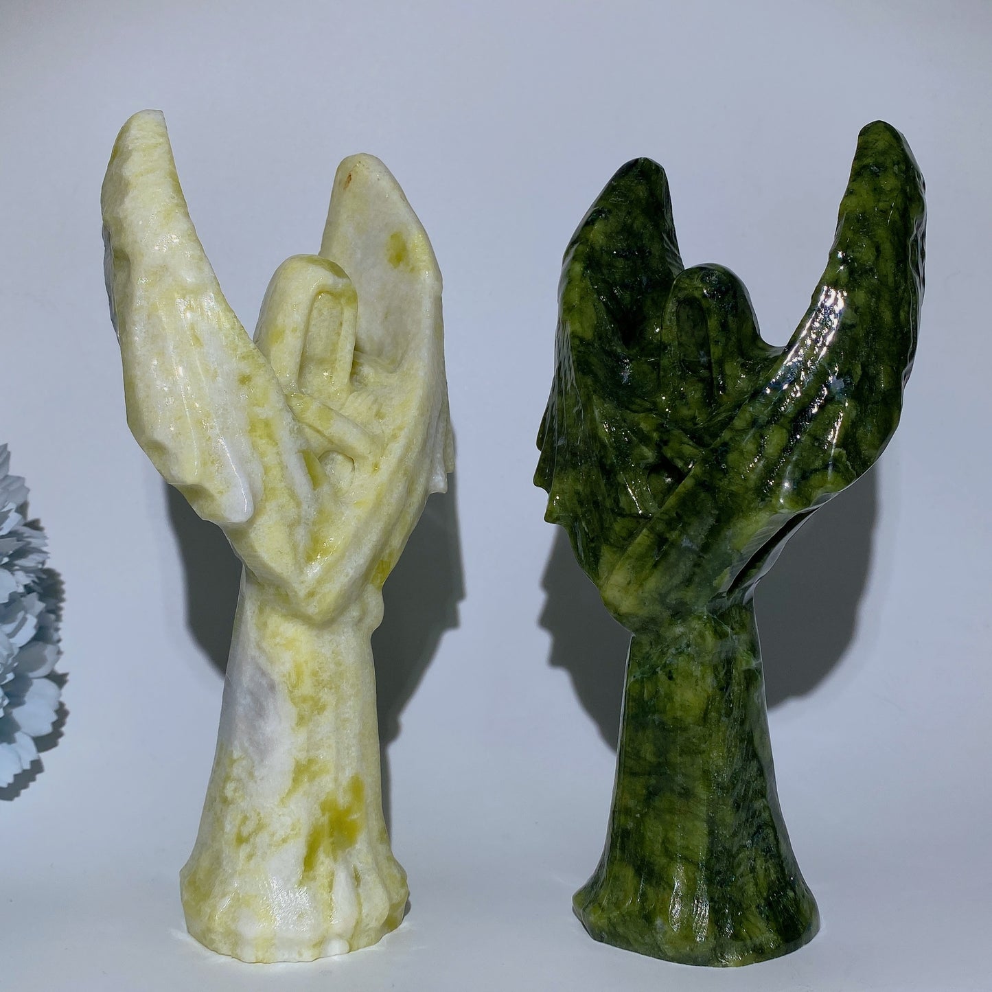 20cm Jade Serpentine The Angel of Death Carvings Crystal Healing Bulk Wholesale