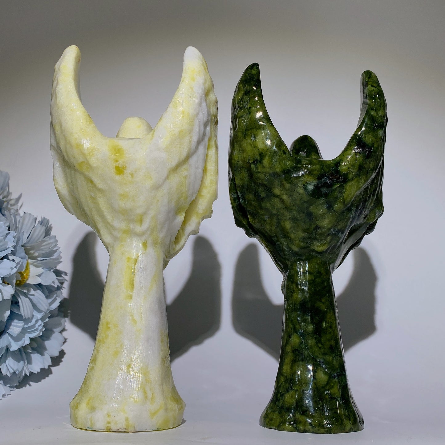 20cm Jade Serpentine The Angel of Death Carvings Crystal Healing Bulk Wholesale