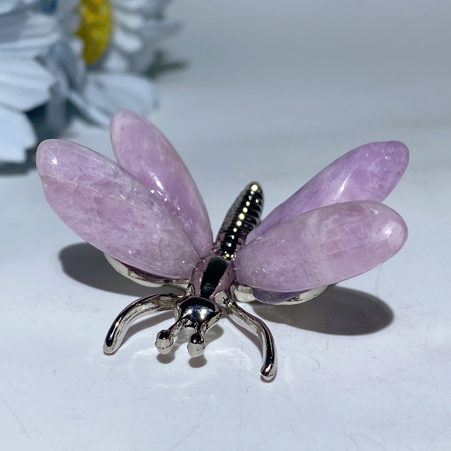 1.7"-2.2" Mixed Crystal Silver Butterfly Free Form Bulk Wholesale