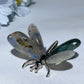 1.7"-2.2" Mixed Crystal Silver Butterfly Free Form Bulk Wholesale