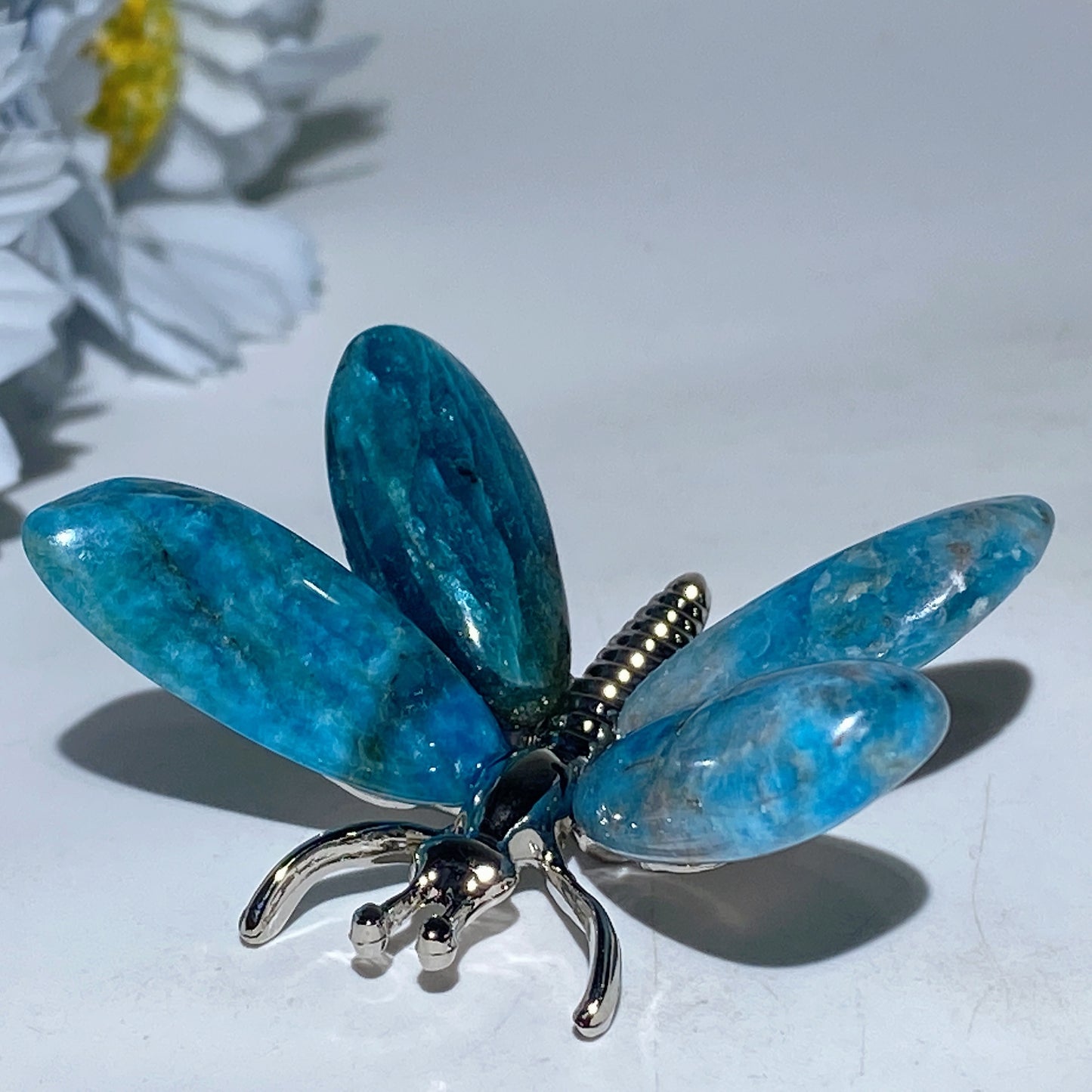 1.7"-2.2" Mixed Crystal Silver Butterfly Free Form Bulk Wholesale